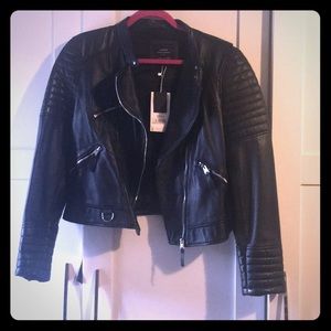ZARA Leather Moto Jacket